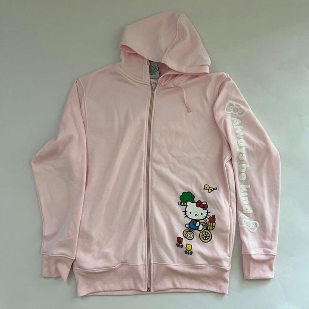 Sanrio Hello Kitty on Bike Hoodie Size S